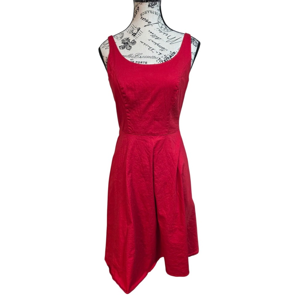 Retro 50s Cherry Red Pinup Skater Dress by Bbonlinedress Size Small Rockabilly